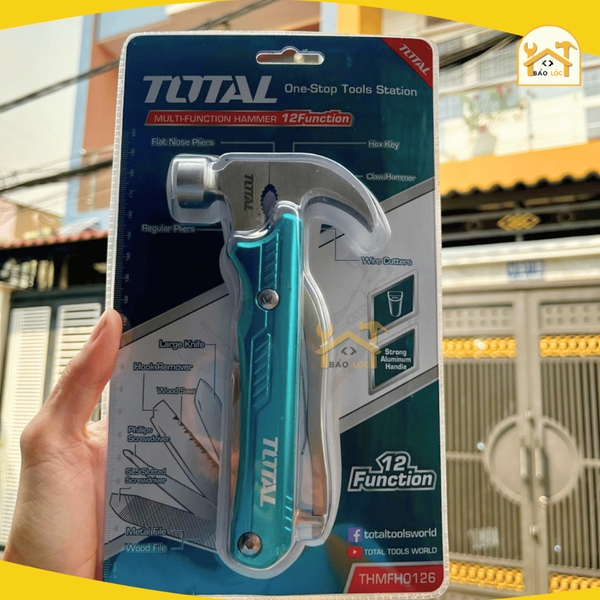 Búa đa năng xếp gọn 12 công dụng trong 1 TOTAL THMFH0126 - Hàng chính hãn