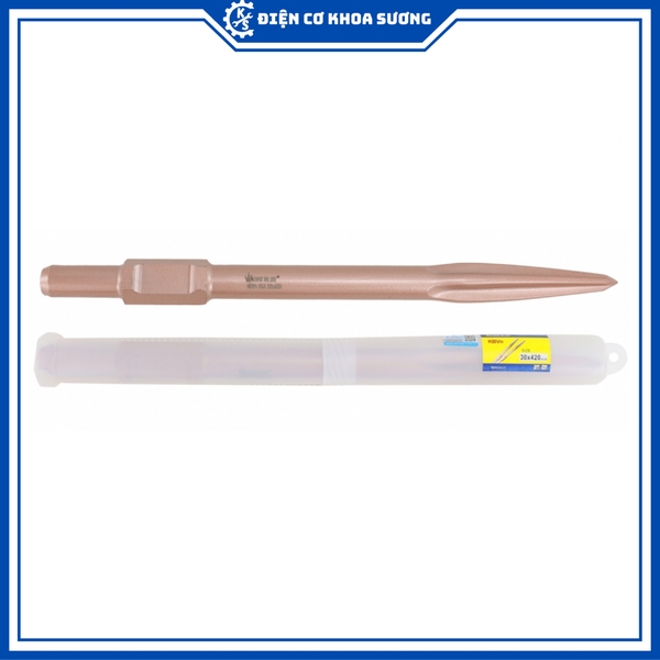 Mũi đục bê tông loại lớn 30mm Kingblue KBVn-30*420, KBVd-30*420*37 - Hàng chính hãng
