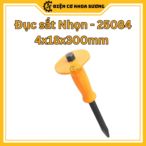 Đục sắt nhọn - đục sắt dẹp có tay cầm Tolsen 25083, 25084, 25087, 25088 - Hàng chính hãng