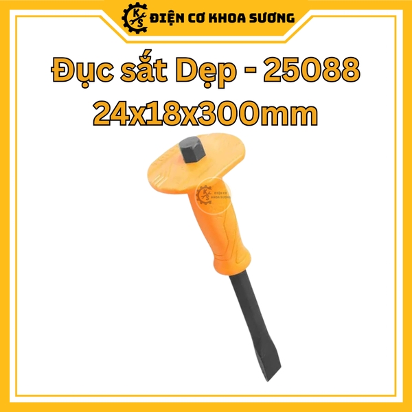 Đục sắt nhọn - đục sắt dẹp có tay cầm Tolsen 25083, 25084, 25087, 25088 - Hàng chính hãng