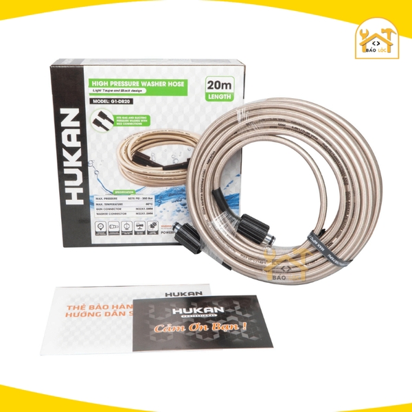 Dụng cụ xịt rửa xe, Dây rửa xe áp lực cao 15m (GEN 1) HUKAN G1-DR15,G1-DR20,G1-SXR1025 - Hàng chính hãng.