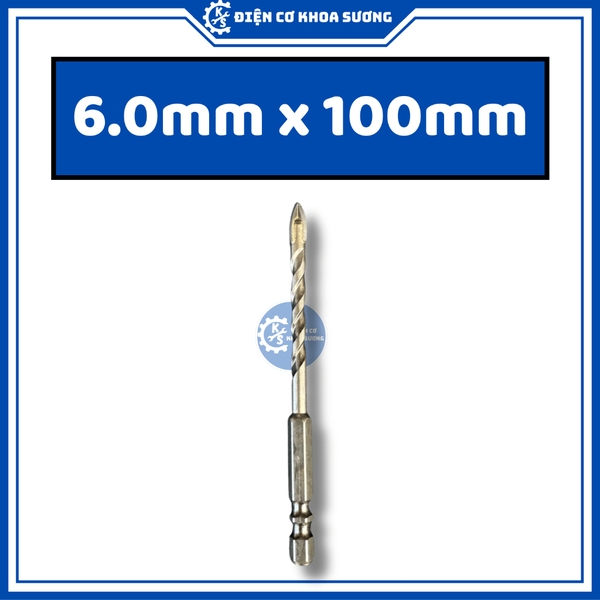 Mũi khoan đa năng 4 cạnh đuôi lục giác 6mm - 8mm - 10mm - 12mm KingBlue KBH4S - Hàng chính hãng