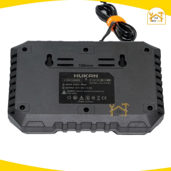Sạc đôi HUKAN G2-S20X2, Công suất 2A, Bảo vệ dòng, Có quạt tản nhiệt - Dùng cho pin chân phổ thông