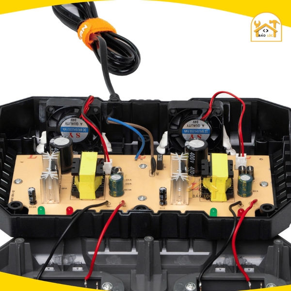 Sạc đôi HUKAN G2-S20X2, Công suất 2A, Bảo vệ dòng, Có quạt tản nhiệt - Dùng cho pin chân phổ thông