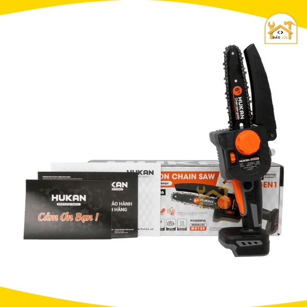 Thân Máy Cưa Xích Pin 6inch HUKAN G1-CX1006 Động Cơ Không Chổi Than 21V Công Suất 350W