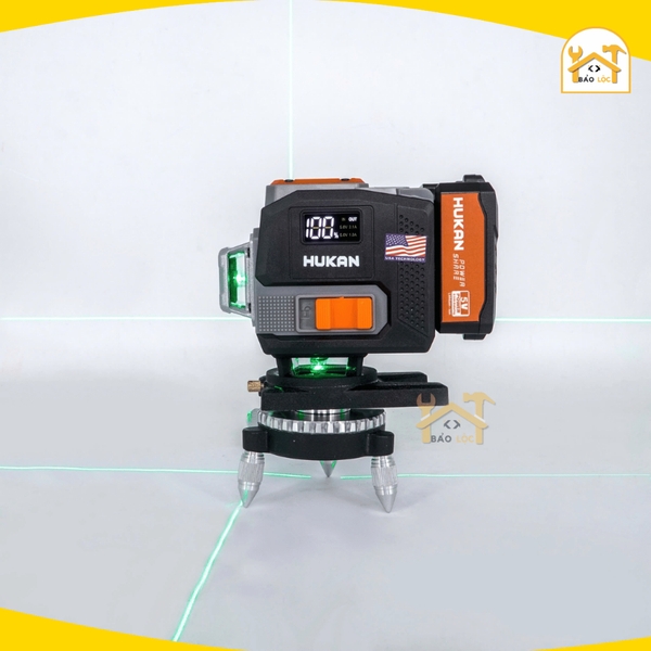 Máy Cân Bằng Laser 12 Line HUKAN HK-G1-T97| Kèm Chân Cao Cấp, máy cân bằng laze đo 50m lắp đặt, thiết kế nội thất
