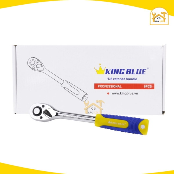 Cần Siết Lực Tự Động ½ inch (72 Răng), chiều dài 255mm, đảo chiều KingBlue KLG-01 làm bằng thép CR-V - Hàng chính hãng.