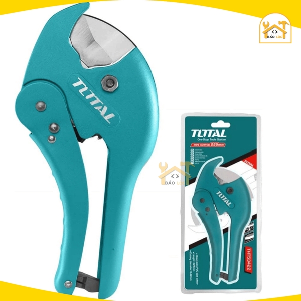 Dao cắt ống nhựa PVC 193mm/225MM TOTAL THT534216/THT53422, kéo cắt ống PVC đường kính cắt 3-42mm