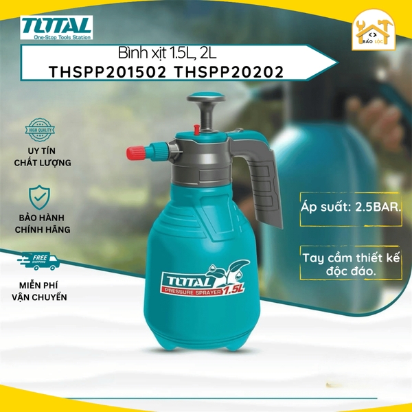 Bình xịt tưới cây ,bình phun 1.5L, 2L TOTAL THSPP201502,THSPP20202 - Hàng chính hãng