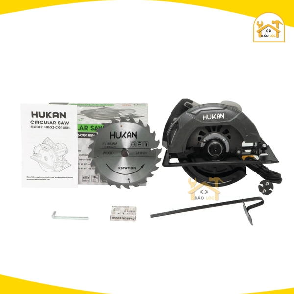 Máy cắt gỗ (GEN 2) Hukan G2-CG185N, Cống suất 1500w, Lưỡi cắt 185mm - Có cắt nghiêng 45 độ - Kèm 1 lưỡi