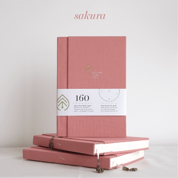 Sổ tay cao cấp Dreams Come True - 160 GSM - 7 màu bìa vải linen | teayoushop