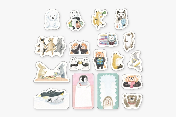 Các mẫu Kiss-cut Roll Sticker hãng Midori | Nhật Bản