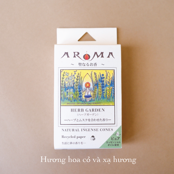 Nụ thơm tinh dầu Aroma - Xạ hương thơm Nhật Bản - Pure Essential Oil Incense Cones