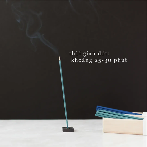 Nhang thơm tinh dầu cao cấp - AO - collection sắc xanh Nhật Bản - Long Stick