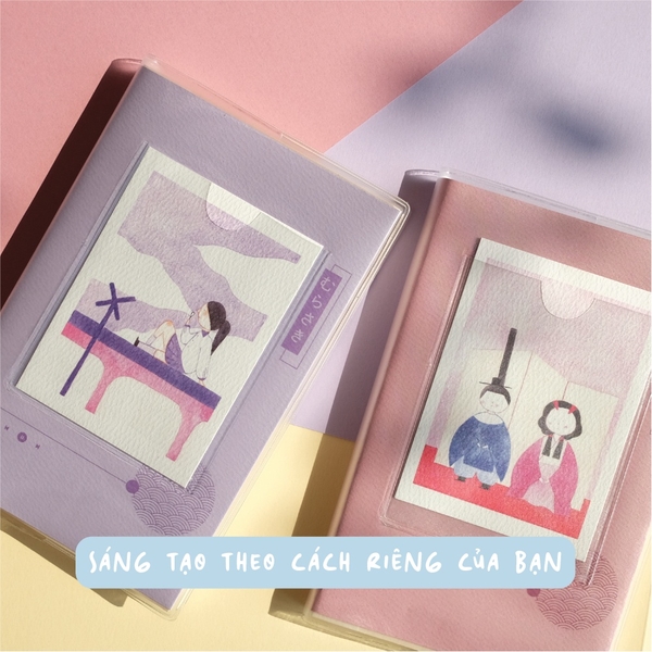 Set Postcards thay thế cho sổ Palette series 🎨 16 thiết kế phác họa văn hóa Nhật Bản đầy màu sắc