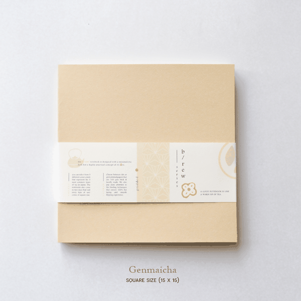 [RENEW] Sổ bìa giấy B/rew size Square - 3 màu sắc tượng trưng cho 3 loại trà phổ biến của Nhật Bản