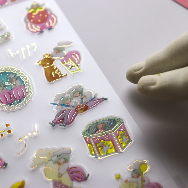 [Hội chợ Nhật 2026] Sticker Sheet Nhũ & Postcard hãng Dodolulu