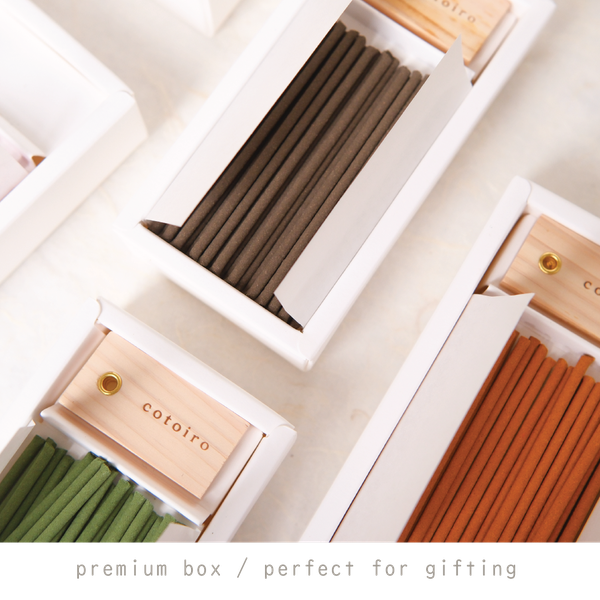 Nhang thơm tinh dầu cao cấp Cotoiro - hộp sang trọng, kèm chân đế incense