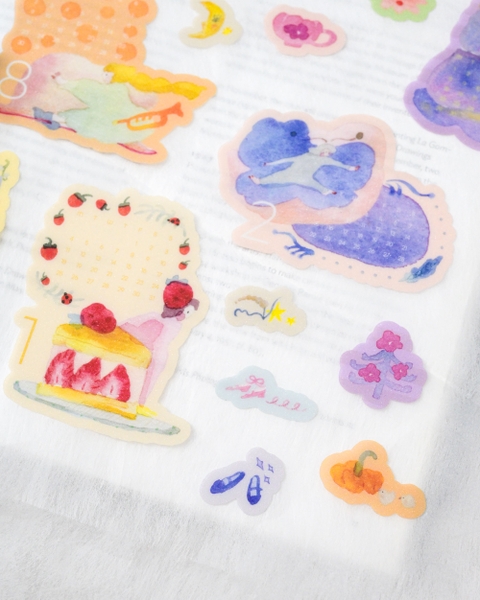[PRE-ORDER] Lịch Tháng Flake Sticker 2027 Dodolulu - kèm theo 15 Flake Stickers Hình