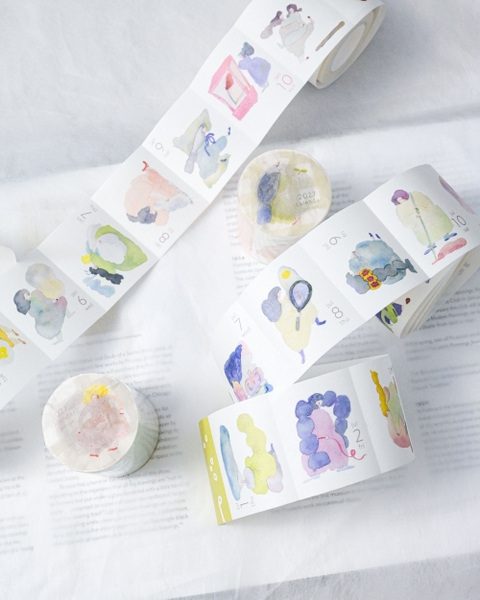 [PRE-ORDER] Lịch cuộn washi sticker 365 ngày - 365 illustration 2027 -Siêu phẩm Dodolulu 2027