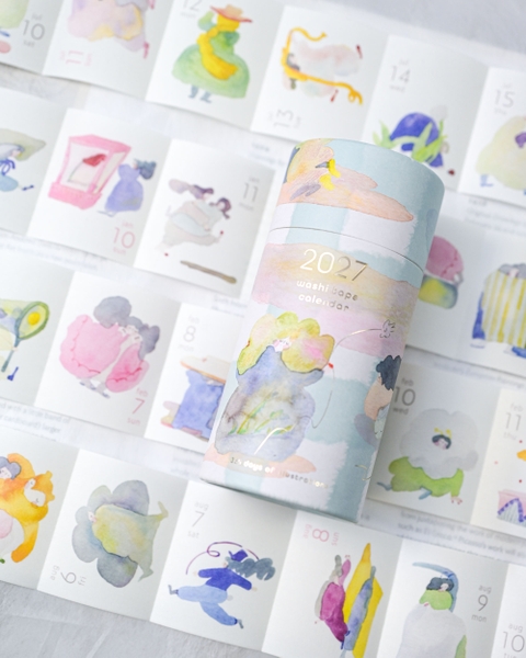[PRE-ORDER] Lịch cuộn washi sticker 365 ngày - 365 illustration 2027 -Siêu phẩm Dodolulu 2027