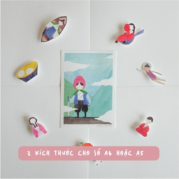 Set Postcards thay thế cho sổ Palette series 🎨 16 thiết kế phác họa văn hóa Nhật Bản đầy màu sắc