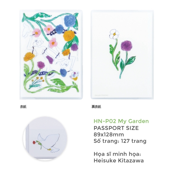 Sổ tay bìa nhựa - kẻ ôli grid Hitotoki Note