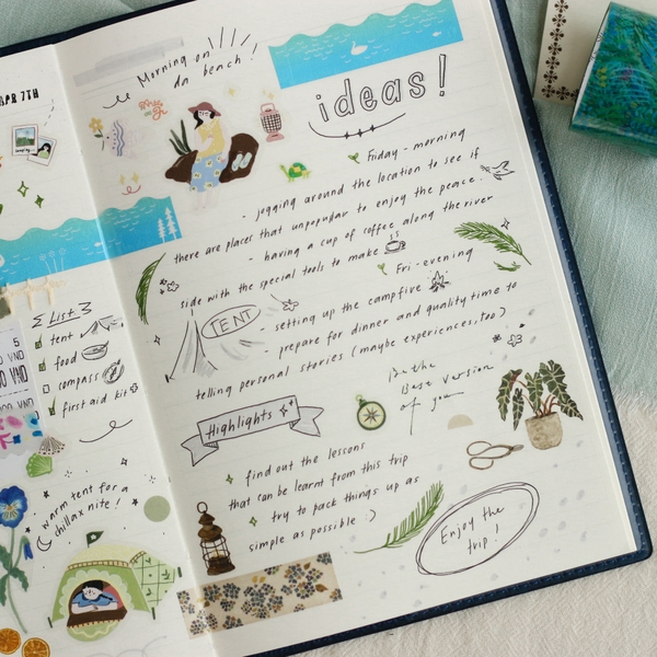 [Chiết lẻ] PET Tape Summer Fairies bế sẵn by teayou shop