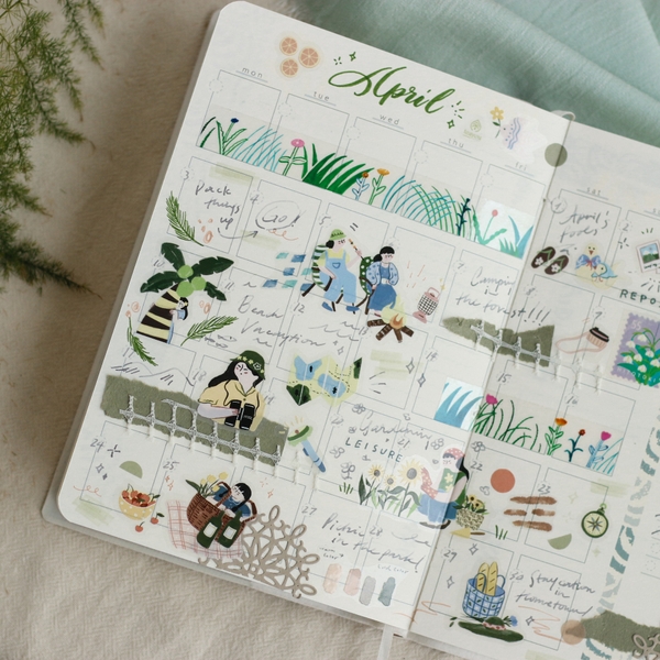 [Chiết lẻ] PET Tape Summer Fairies bế sẵn by teayou shop