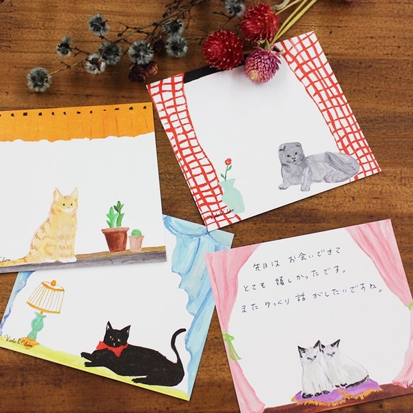 Chiết 8 tờ | các mẫu giấy note vuông hãng Cozyca | hàng nhập chính hãng