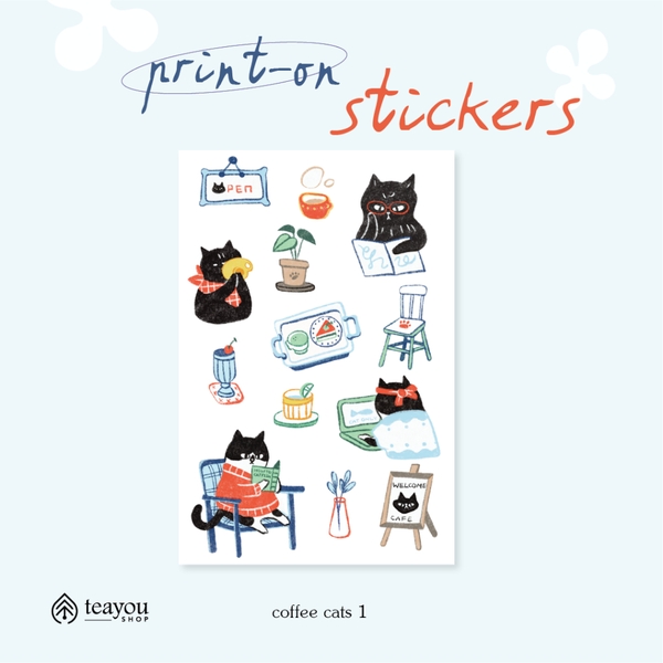 Các mẫu print-on stickers (hình dán cạo) của teayoushop