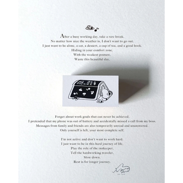 Các mẫu stamp collection 'Have a lazy day' hãng Yamadoro | Chính hãng Taiwan