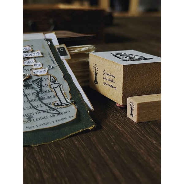Các mẫu stamp group (2 con) collection 'message from life' hãng Yamadoro