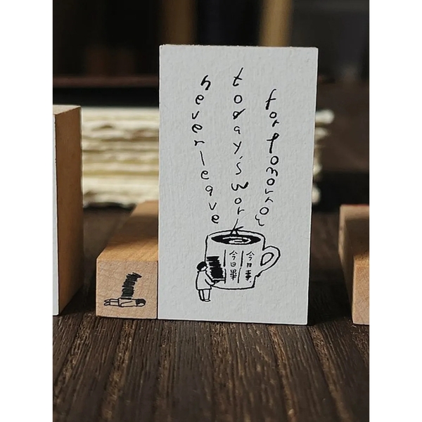 Các mẫu stamp group (2 con) collection 'message from life' hãng Yamadoro