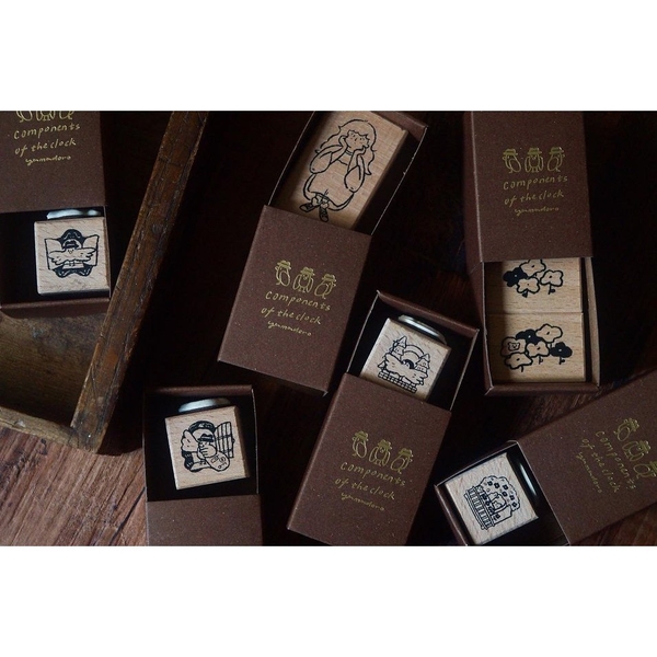 [SIÊU PHẨM] Stamp 2 mặt 'Parts of the Clock' hãng Yamadoro | Nhập chính hãng