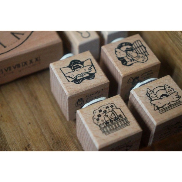 [SIÊU PHẨM] Stamp 2 mặt 'Parts of the Clock' hãng Yamadoro | Nhập chính hãng