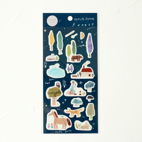 Stickers tranh washi by Miki Tamura