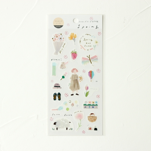 Stickers tranh washi by Miki Tamura
