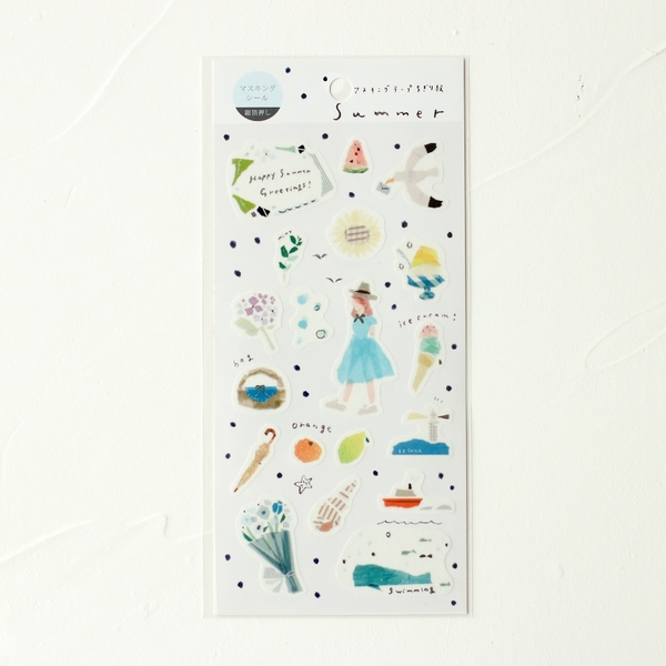 Stickers tranh washi by Miki Tamura