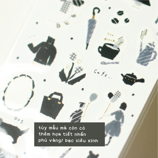 Stickers tranh washi by Miki Tamura