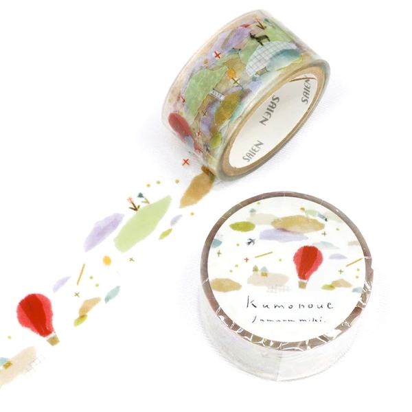 Clear tape tranh washi by Miki Tamura