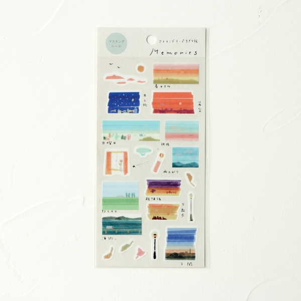 Stickers tranh washi by Miki Tamura