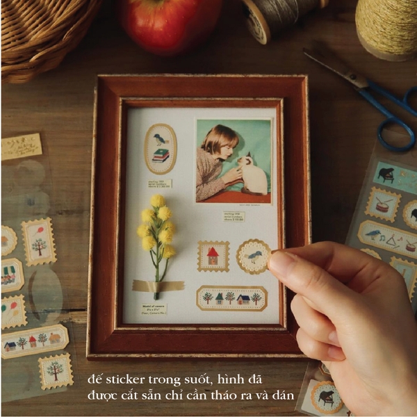 Stickers tranh thêu tay Shishuu