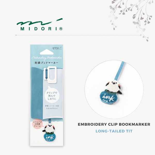 Các mẫu bookmark hình thêu con vật xinh xắn | Chính hãng Midori Nhật Bản