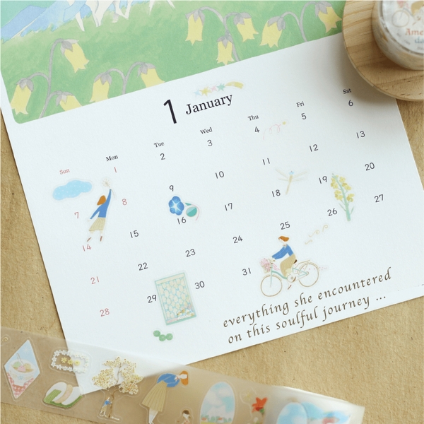 PET Tape Stickers bế sẵn 'Amelie's Day Trip' by teayoushop