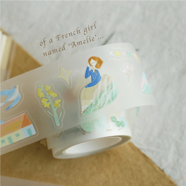 PET Tape Stickers bế sẵn 'Amelie's Day Trip' by teayoushop
