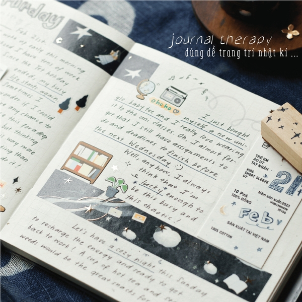 Washi Tape nhũ vàng nổi 