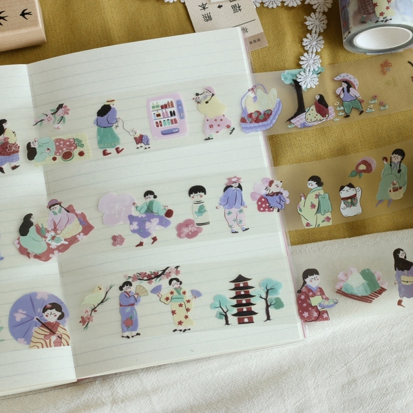 [Full cuộn] Các mẫu PET Tape stickers original nhà teayoushop