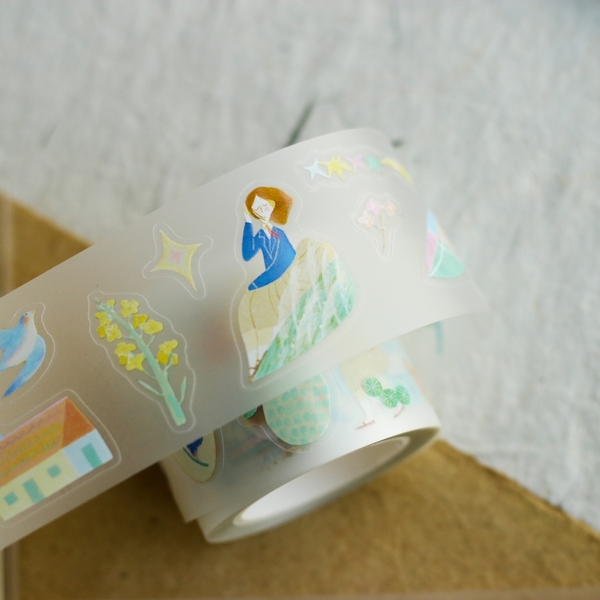 [Full cuộn] Các mẫu PET Tape stickers original nhà teayoushop