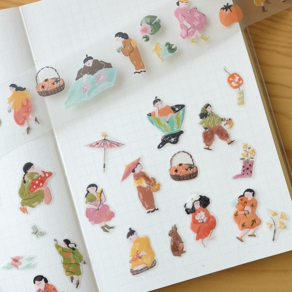 [Full cuộn] Các mẫu PET Tape stickers original nhà teayoushop